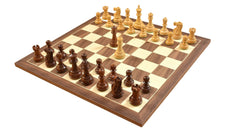 American Chess Set <br>Crafted in Walnut and Maple