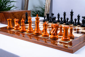 Schaakspel Antiek <br>in palissander en buxushout