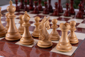 Vermeil Chess Set <br>Crafted in Ash and Rosewood