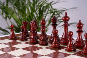 Vermeil Chess Set <br>Crafted in Ash and Rosewood
