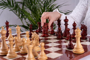 Vermeil Chess Set <br>Crafted in Ash and Rosewood