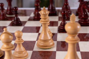 Vermeil Chess Set <br>Crafted in Ash and Rosewood