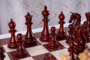 Vermeil Chess Set <br>Crafted in Ash and Rosewood