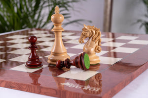 Vermeil Chess Set <br>Crafted in Ash and Rosewood