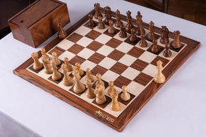 Monument Chess Set <br>Crafted in Rosewood
