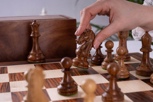 Monument Chess Set <br>Crafted in Rosewood