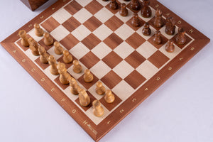 Juego de ajedrez Delicacy <br>Fabricado en caoba