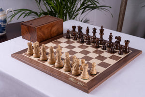 Elite Chess Set <br>Crafted in Walnut and Maple