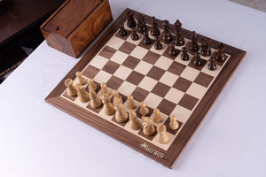 Elite Chess Set <br>Crafted in Walnut and Maple