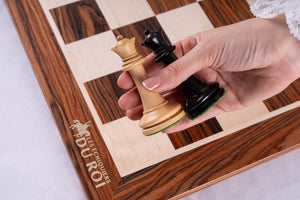 Harmony Chess Set <br>Crafted in Rosewood and Maple