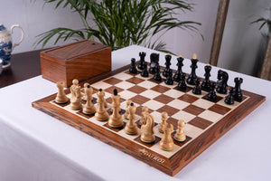 Harmony Chess Set <br>Crafted in Rosewood and Maple