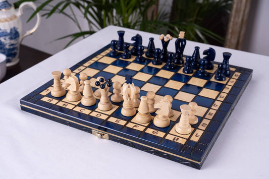 Blueberry Chess Set <br>in Hornbeam Wood