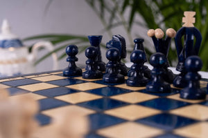 Blueberry Chess Set <br>in Hornbeam Wood