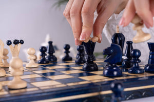 Blueberry Chess Set <br>in Hornbeam Wood