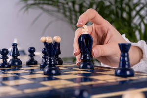 Blueberry Chess Set <br>in Hornbeam Wood