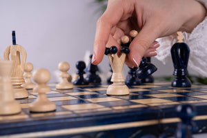 Blueberry Chess Set <br>in Hornbeam Wood