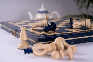 Blueberry Chess Set <br>in Hornbeam Wood