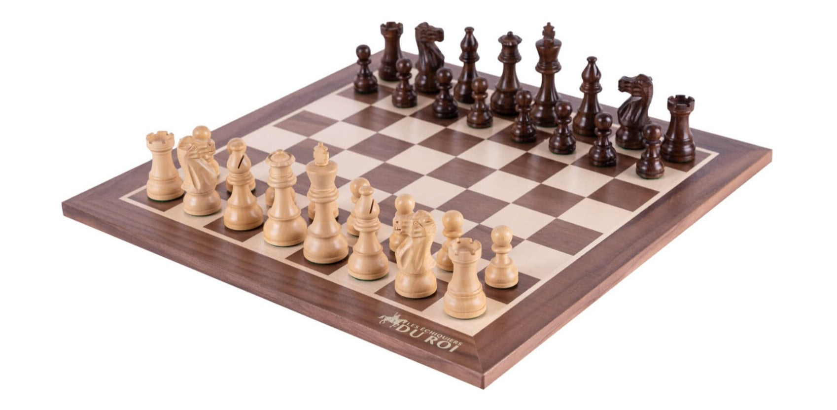 'Elite' Chess Set <br>Crafted in Walnut and Maple