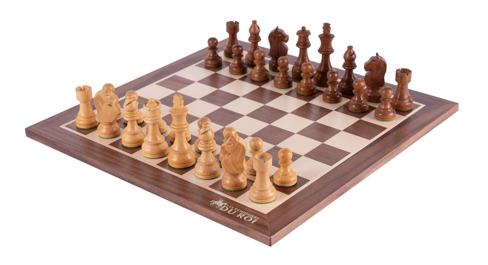 Authentique Chess Set <br>Crafted in Walnut and Maple