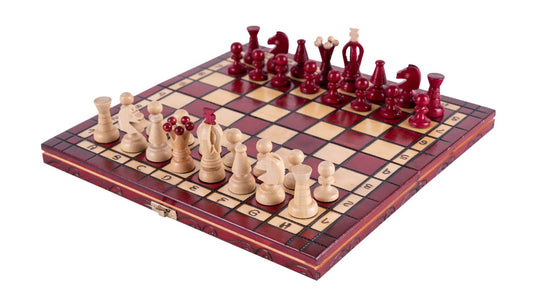 'Cerise' Chess Set <br>Crafted in Cherry Wood