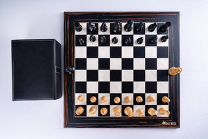 Chess Set Galerie <br>in Ebony & Boxwood