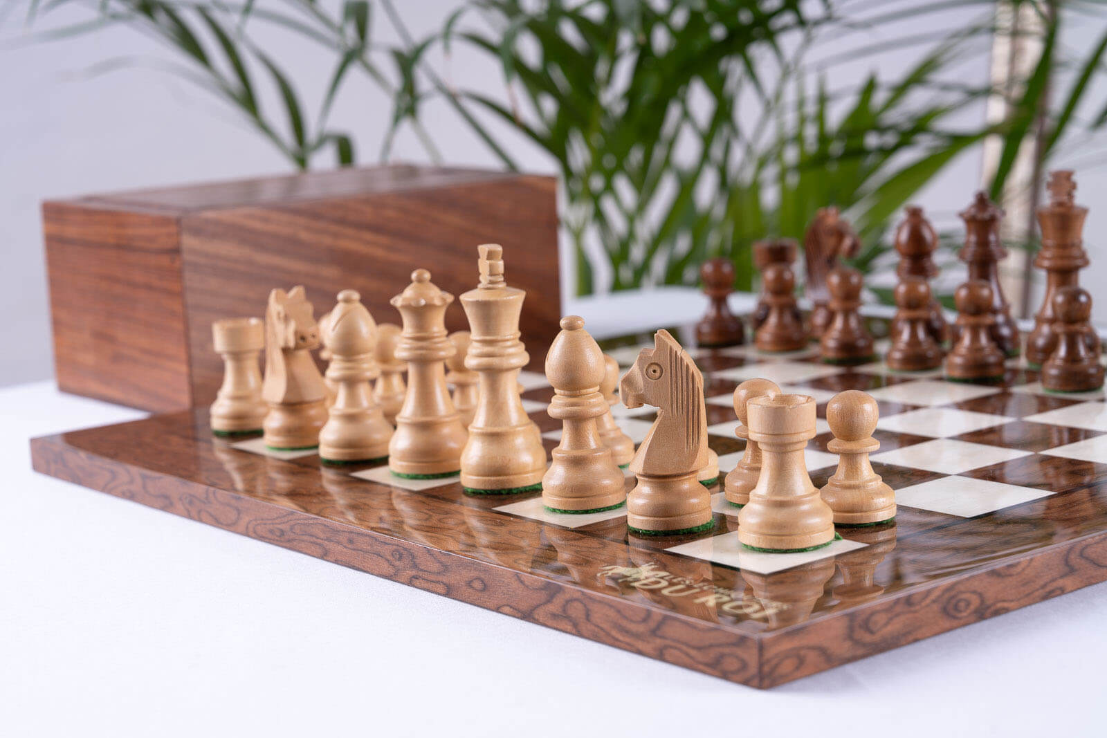 Supreme Chess Set <br>in Ash and Boxwood