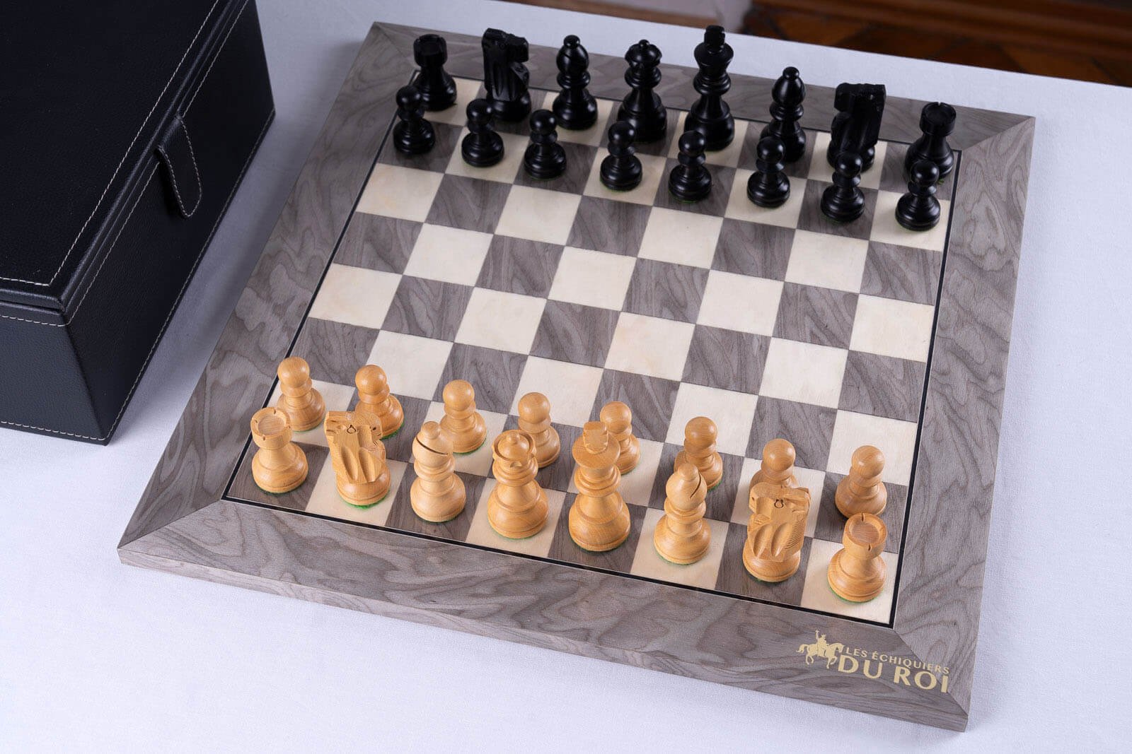 Graphite Chess Set <br>in Ash and Boxwood