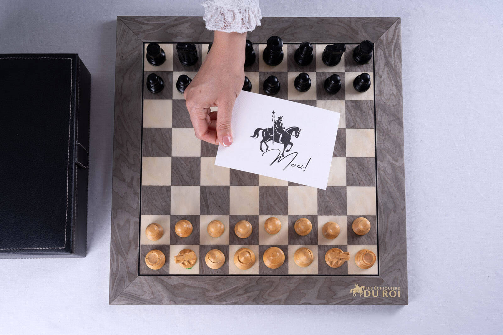 Graphite Chess Set <br>in Ash and Boxwood