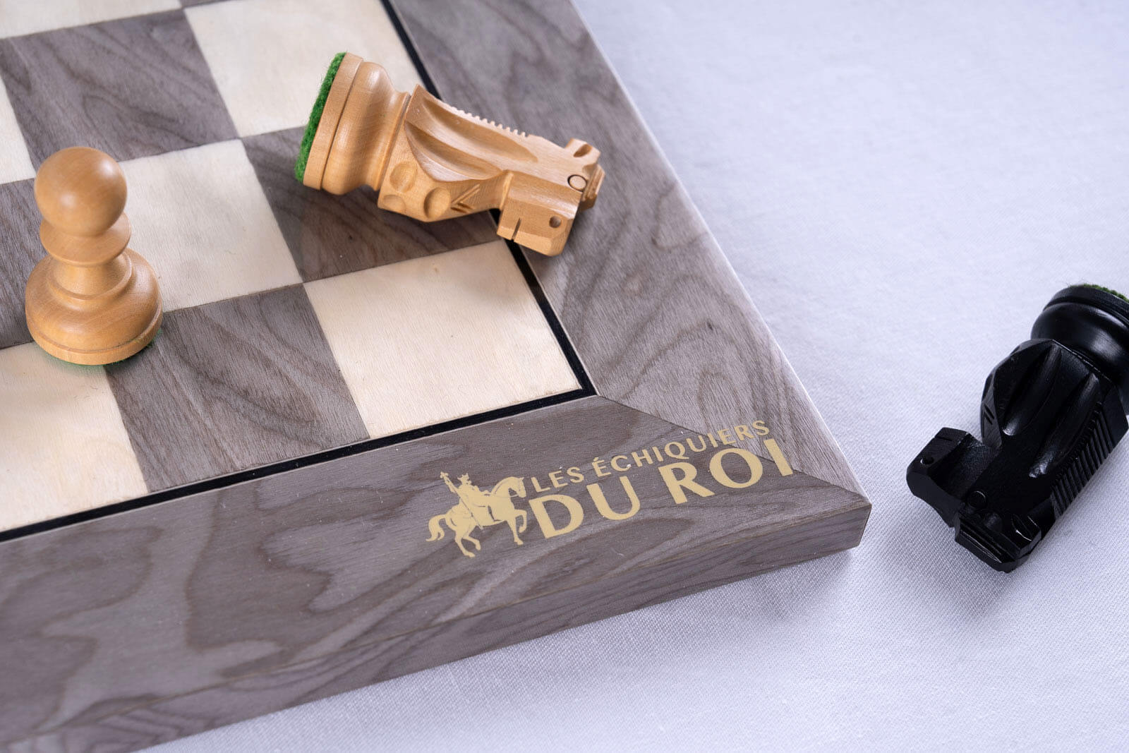 Graphite Chess Set <br>in Ash and Boxwood