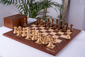 Zestaw szachowy Triumph <br>z drewna mahoniowego