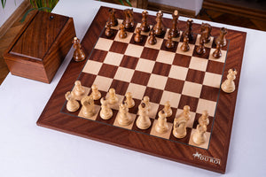 Zestaw szachowy Triumph <br>z drewna mahoniowego