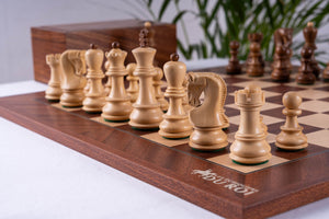 Zestaw szachowy Triumph <br>z drewna mahoniowego