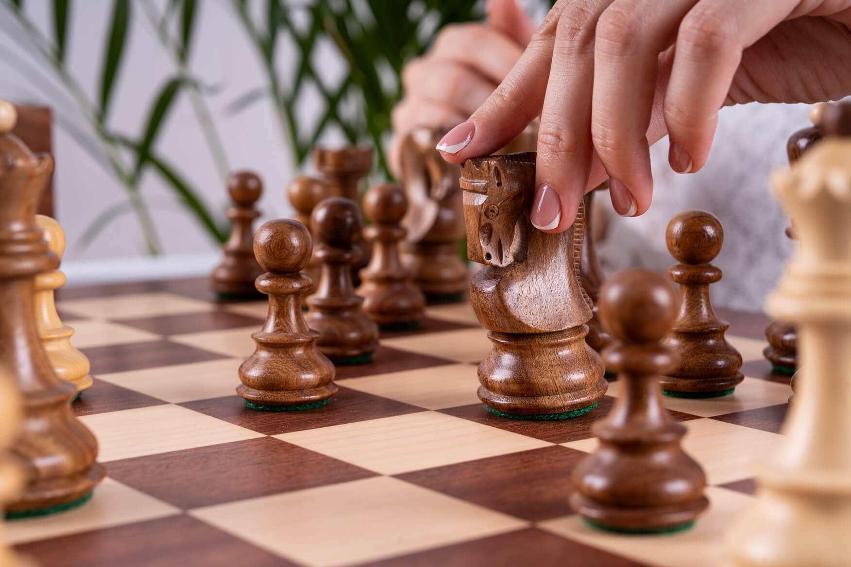 Triumph Chess Set <br>in Mahogany Wood