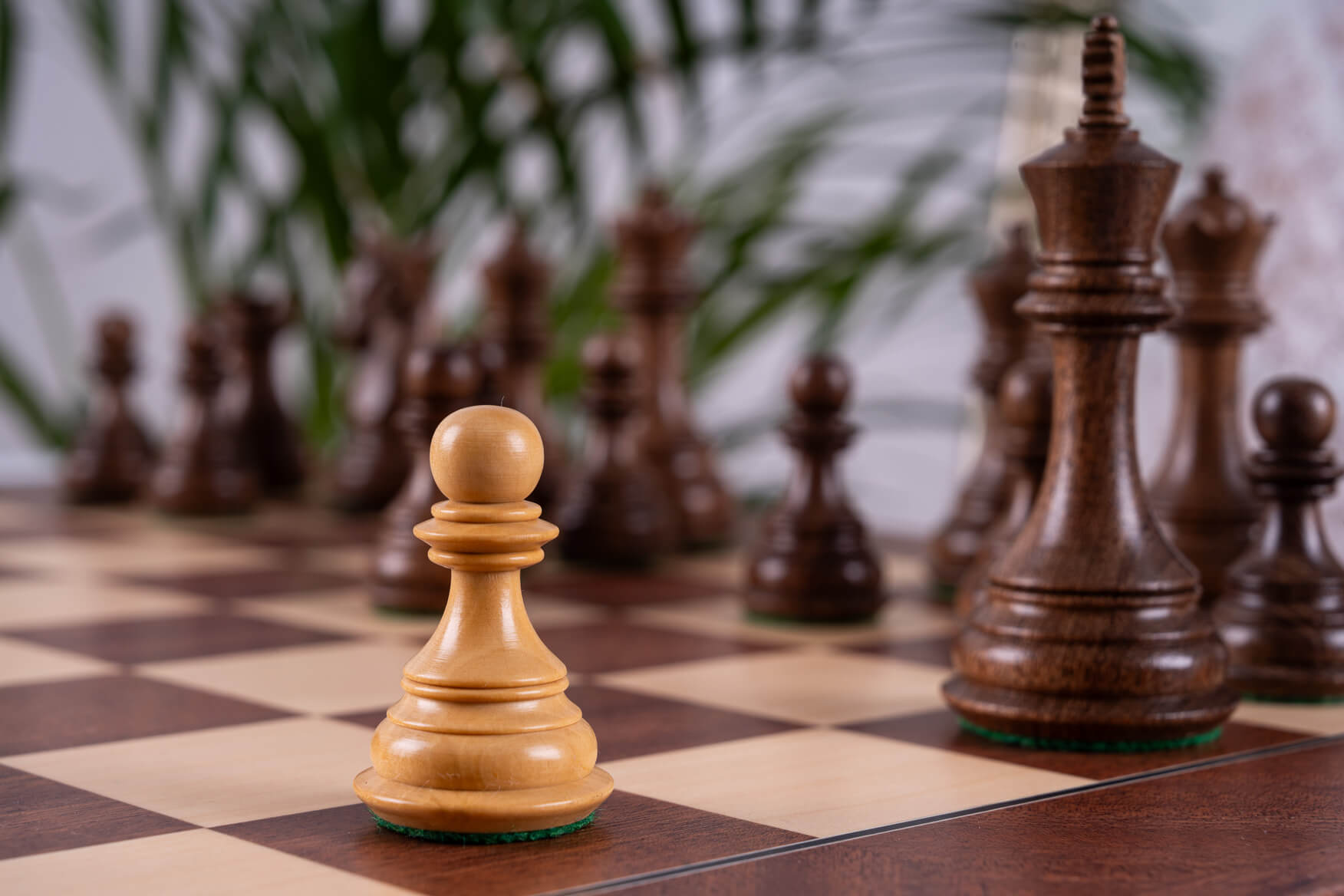 Conquest Chess Set <br>in Mahogany and Boxwood