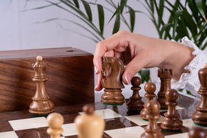 Royal Chess Pieces <br>in Sheesham Wood