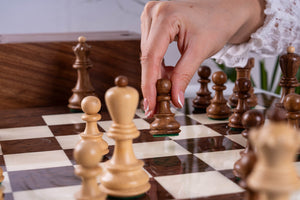 Royal Chess Pieces <br>in Sheesham Wood