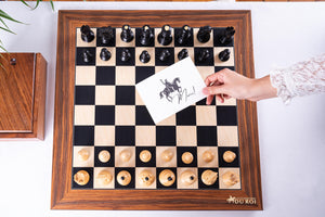 Juego de ajedrez Duchy <br>en arce y boj