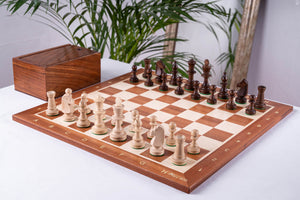 Victory Chess Set <br>in Mahogany Wood