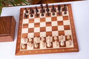 Victory Chess Set <br>in Mahogany Wood