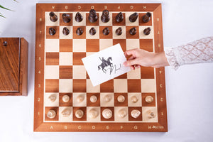 Victory Chess Set <br>in Mahogany Wood