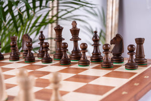 Victory Chess Set <br>in Mahogany Wood