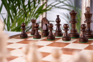 Victory Chess Set <br>in Mahogany Wood