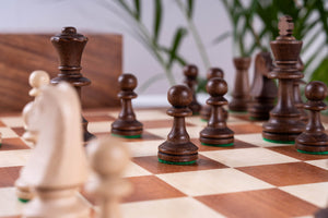 Victory Chess Set <br>in Mahogany Wood