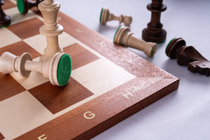 Victory Chess Set <br>in Mahogany Wood