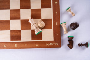 Victory Chess Set <br>in Mahogany Wood