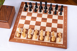 Zestaw szachowy Perseverance <br>z mahoniu i bukszpanu