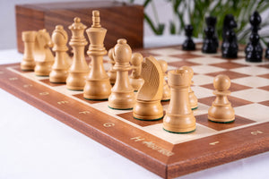 Zestaw szachowy Perseverance <br>z mahoniu i bukszpanu