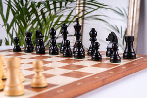 Zestaw szachowy Perseverance <br>z mahoniu i bukszpanu