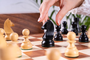 Zestaw szachowy Perseverance <br>z mahoniu i bukszpanu