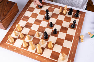 Zestaw szachowy Perseverance <br>z mahoniu i bukszpanu